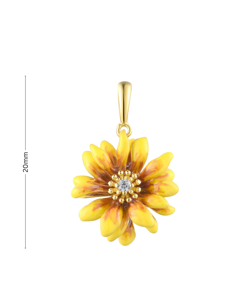 Кольцо из золочёного серебра с фианитами Кольцо из золочёного серебра с фианитами