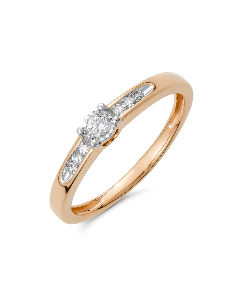 Золотое кольцо с алмазами Золотое кольцо с алмазами