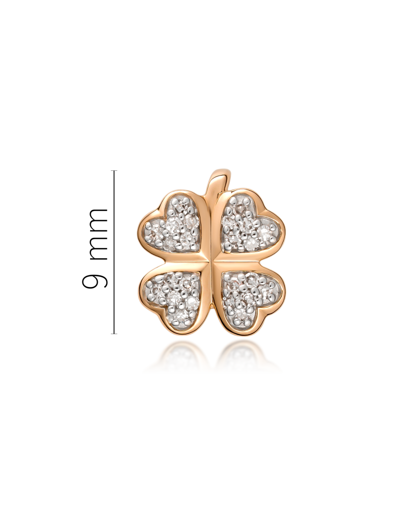 Gold pendant with diamonds