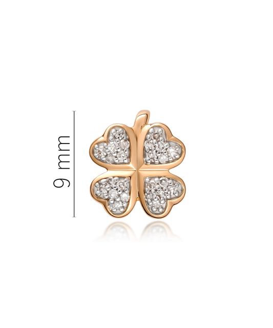 Gold pendant with diamonds