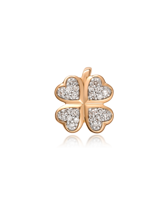 Gold pendant with diamonds