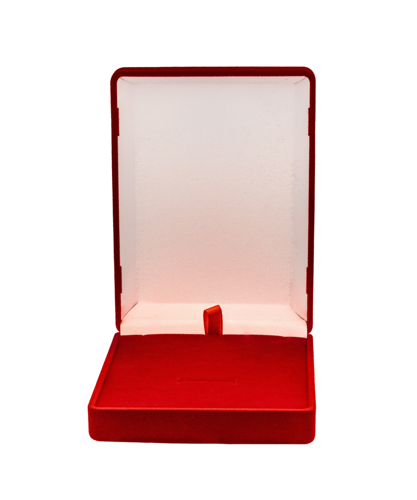 Коробочка прямоугольная красная