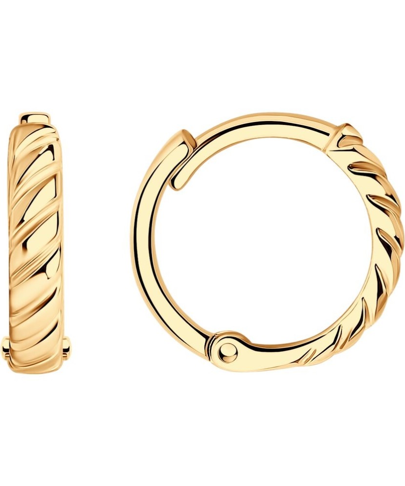 Gilded sterling silver earrings