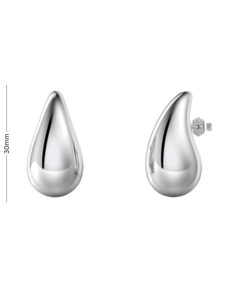 Sterling silver earrings 30mm