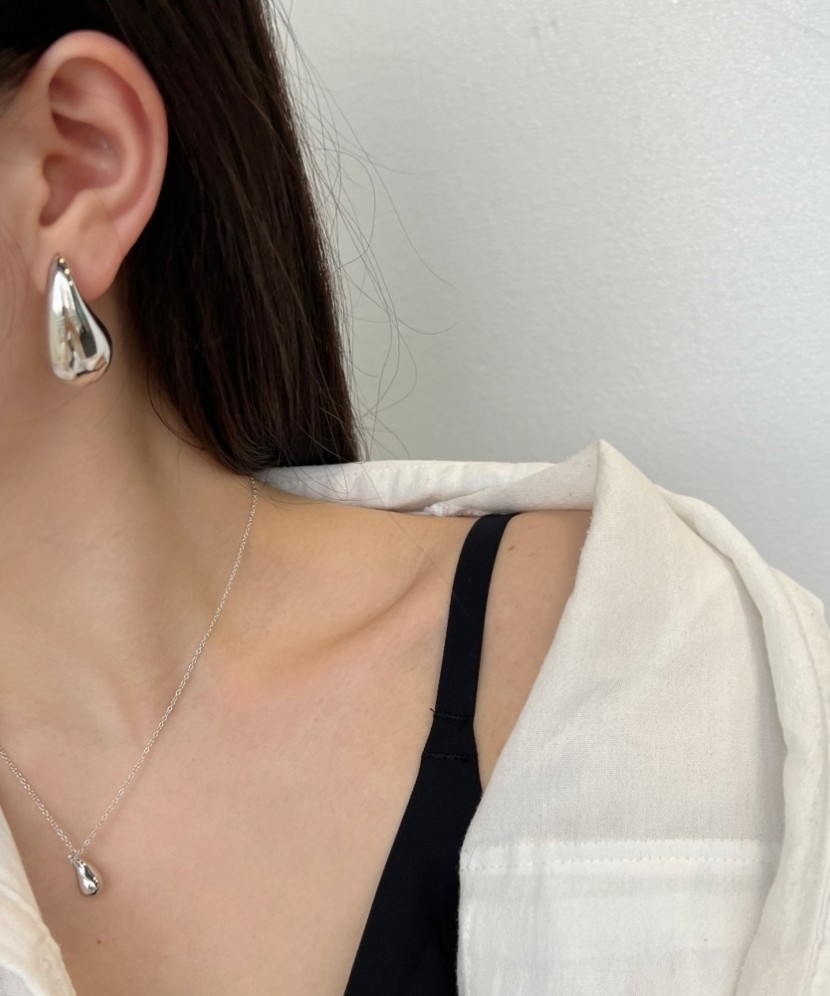 Серьги из серебра 30mm