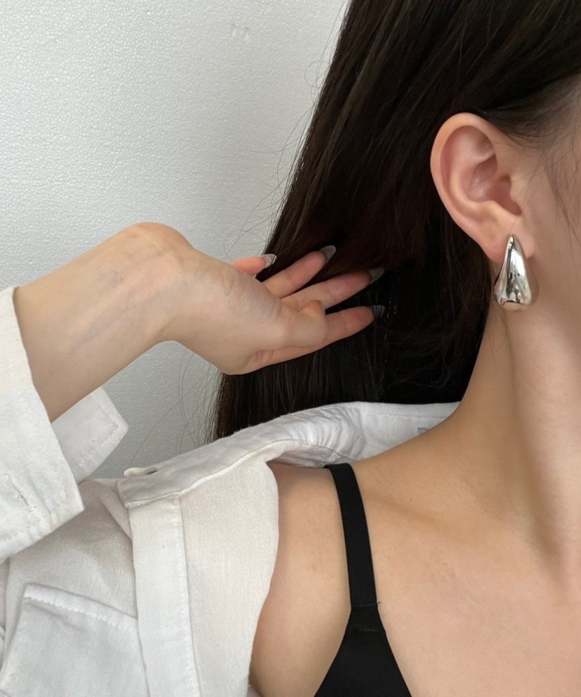 Серьги из серебра 30mm