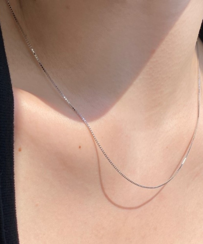 Sterling silver chain "Box"