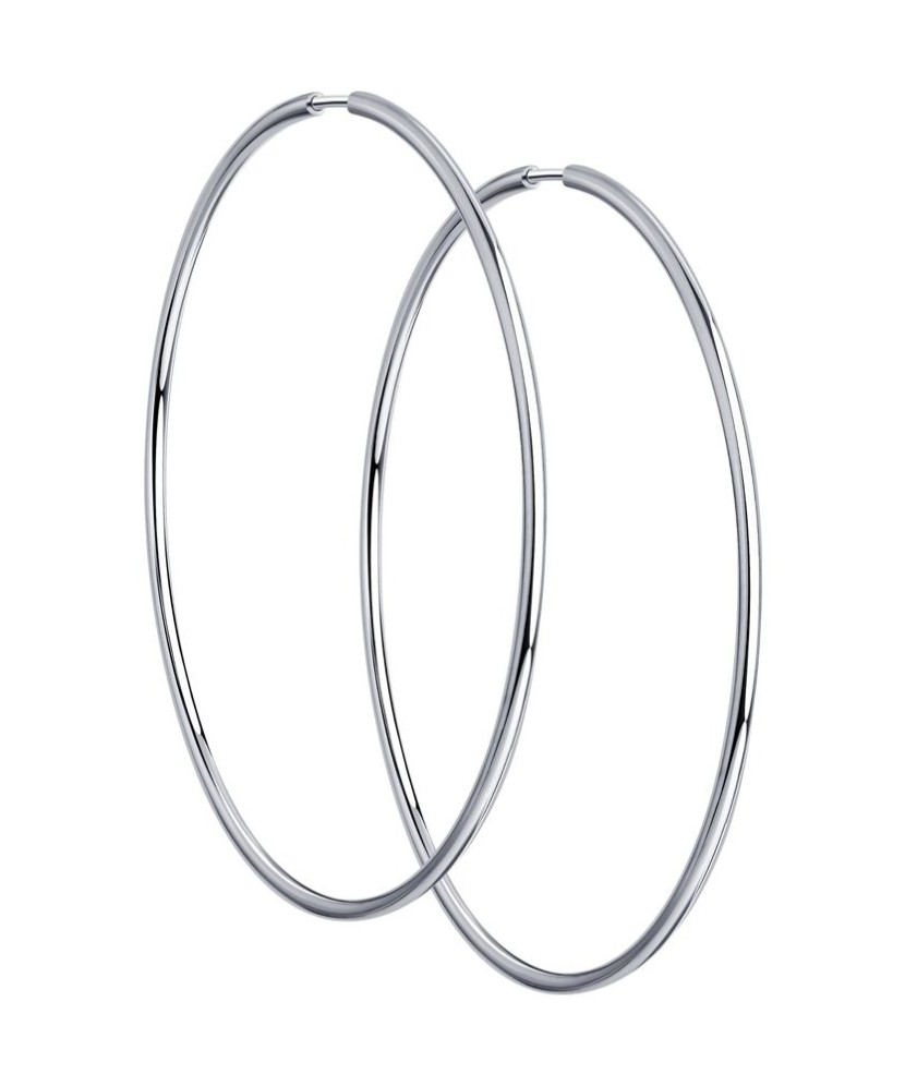 Sidabriniai auskarai rinkutės 45mm - Sidabriniai auskarai - Goldinga Sidabriniai auskarai rinkutės 45mm - Sidabriniai auskarai - Goldinga