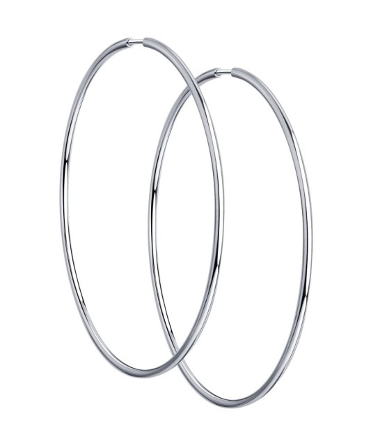 Sidabriniai auskarai rinkutės 45mm - Sidabriniai auskarai - Goldinga
