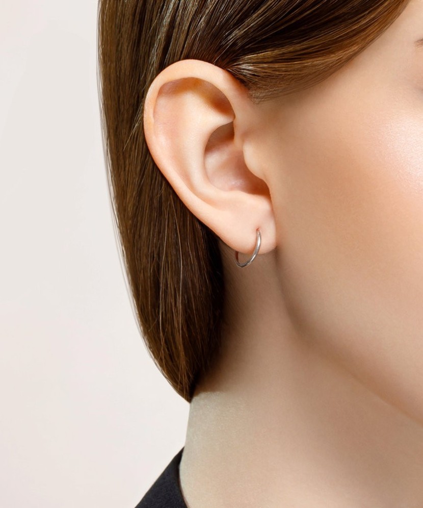 Sidabriniai auskarai rinkutės 10mm  - Goldinga