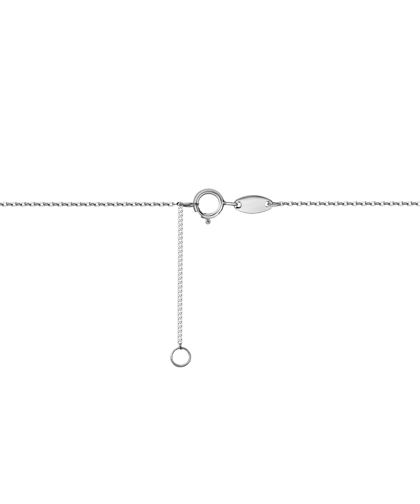 Цепочка из белого золота с подвеской