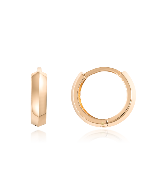 Gold earrings 13mm
