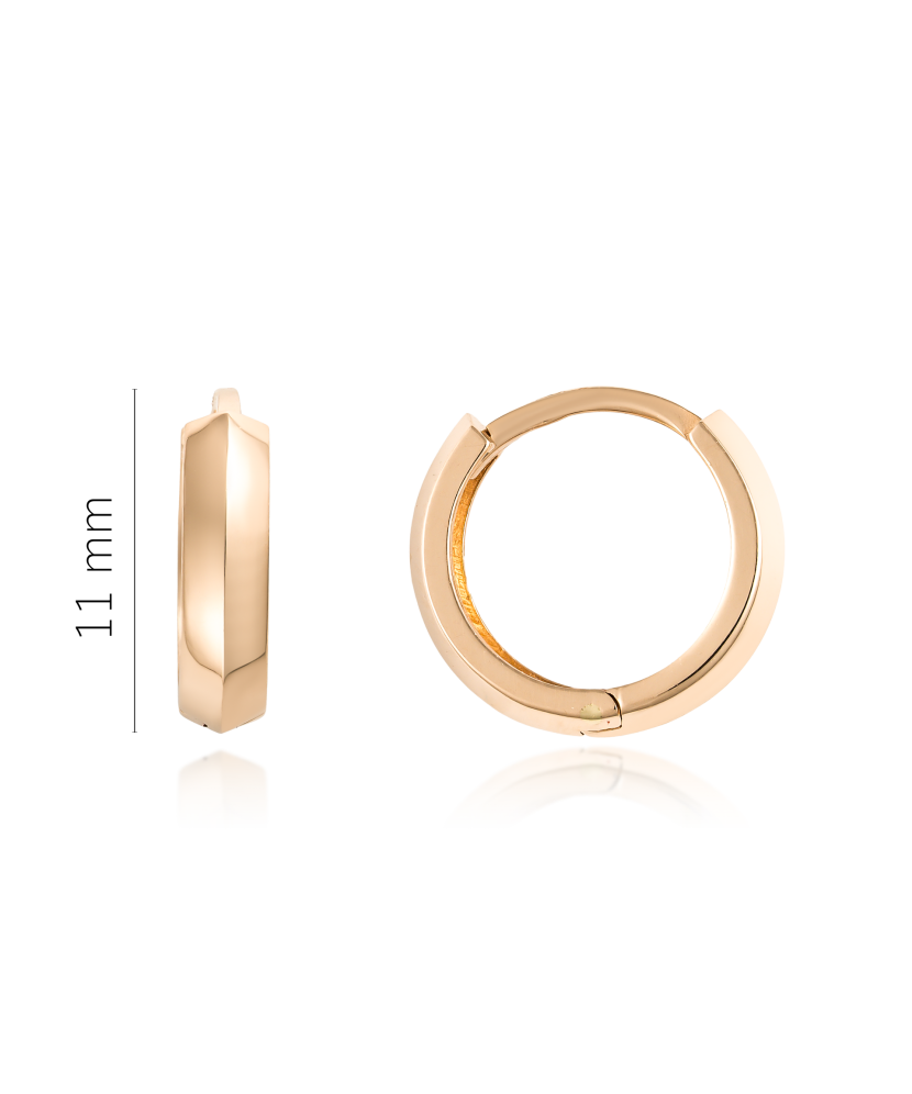 Золотые серьги 11mm
