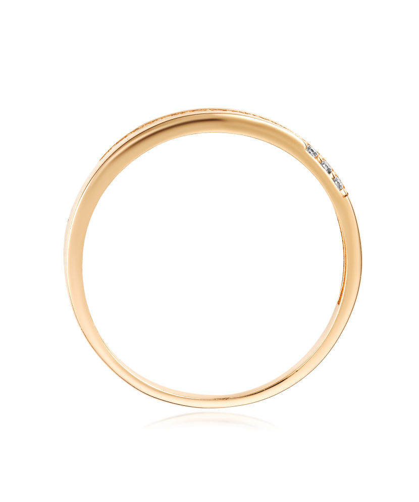 Золотое кольцо с цирконами