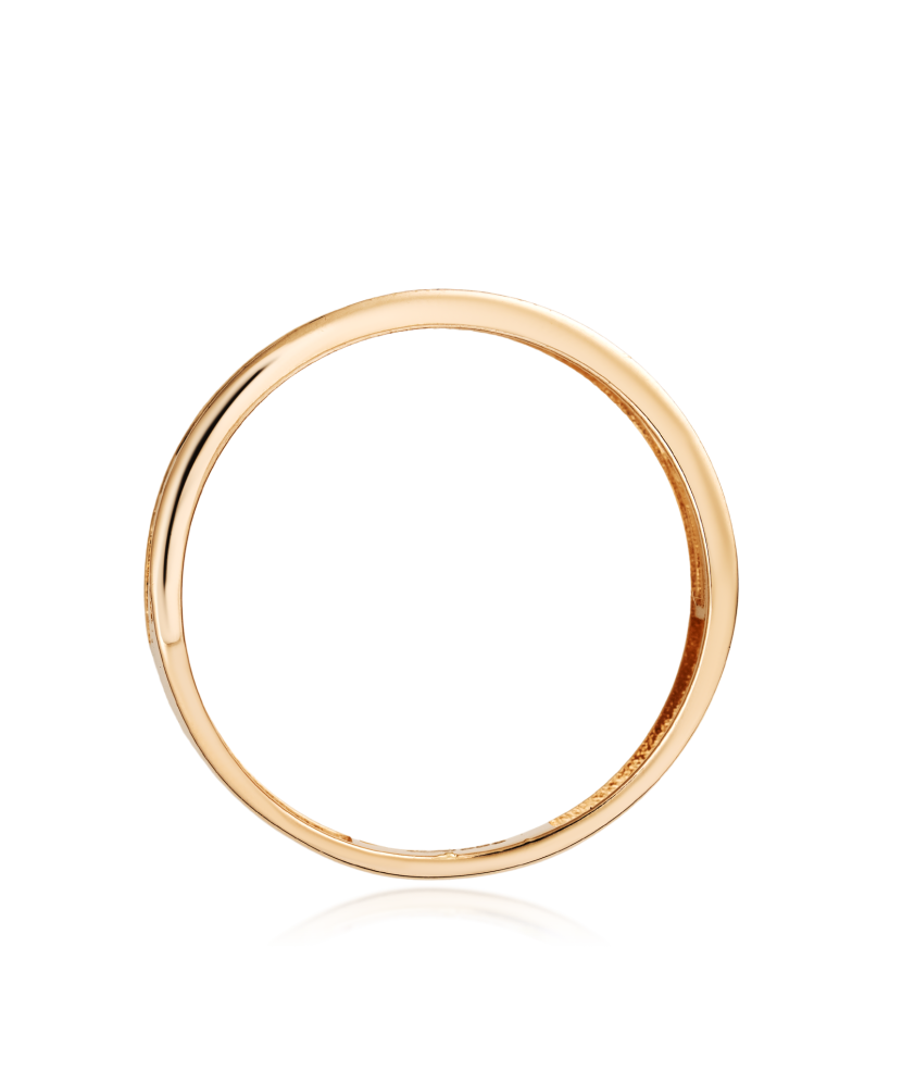 Gold ring with zircons Gold ring with zircons