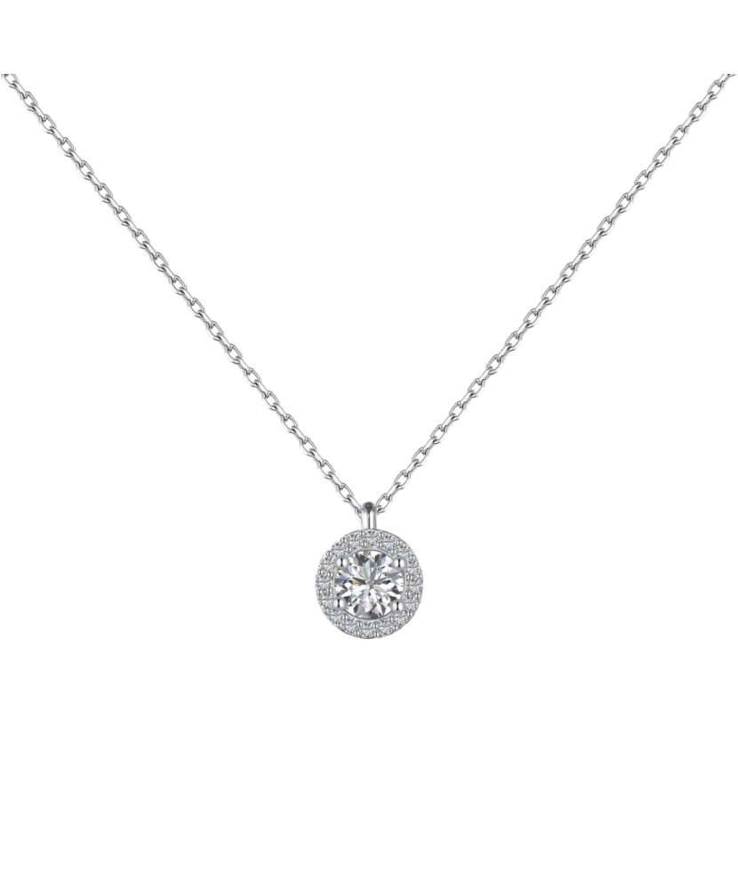 Sidabrinė Grandinėlė Su Cirkonio Pakabuku