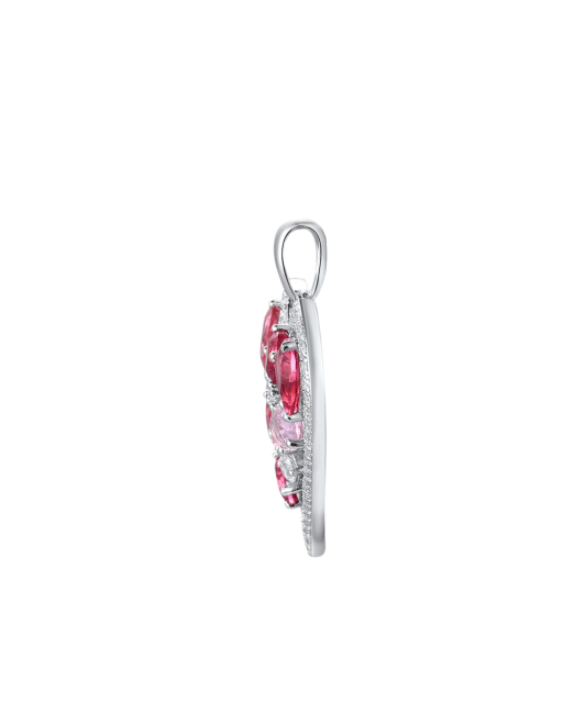 Sterling silver pendant with zircons