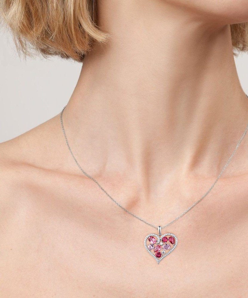 Серебряный подвеска с цирконами Серебряный подвеска с цирконами