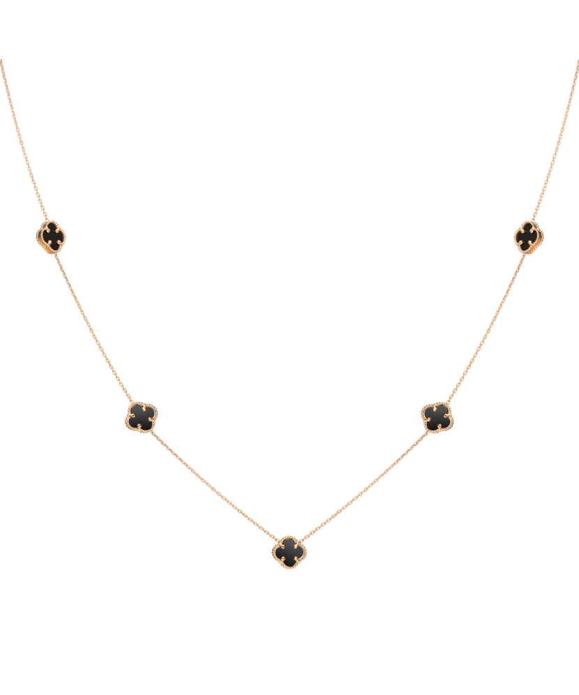 Золотая цепочка с ониксами