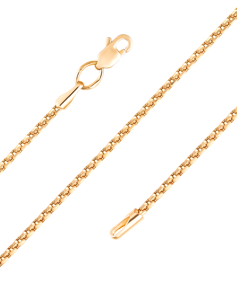 Gold chain "Box" 1.7mm