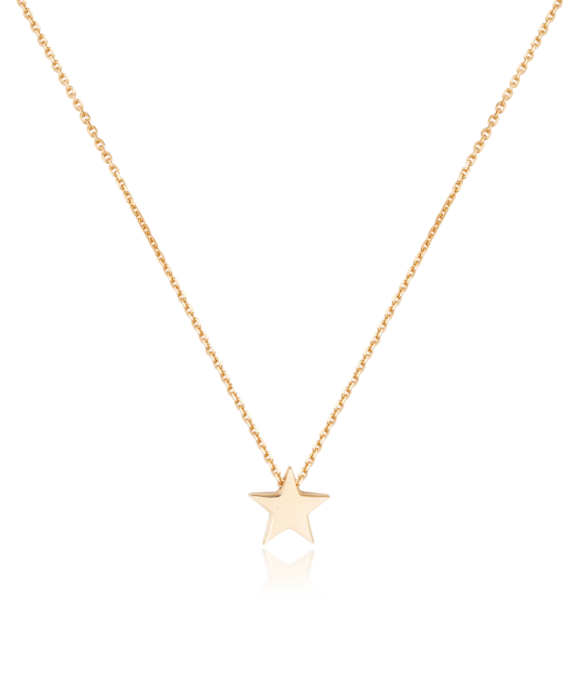 Gold chain with pendant "star"
