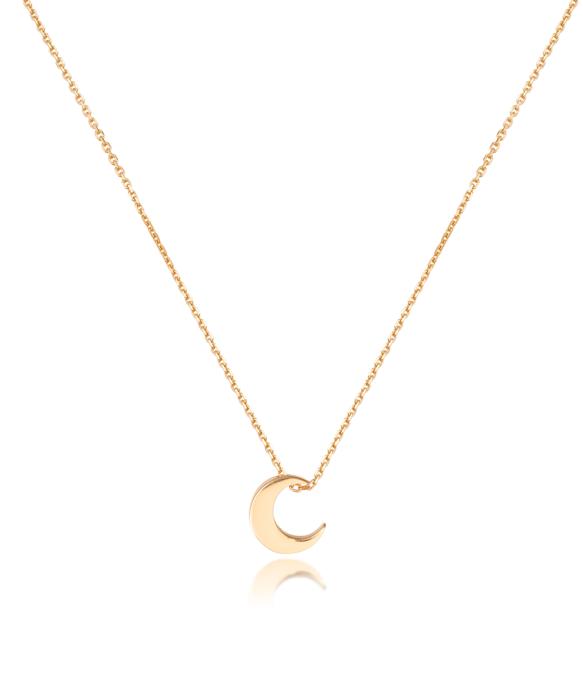 Gold chain with pendant "moon"