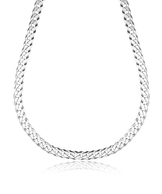 Серебряная цепочка "Curb" 6mm