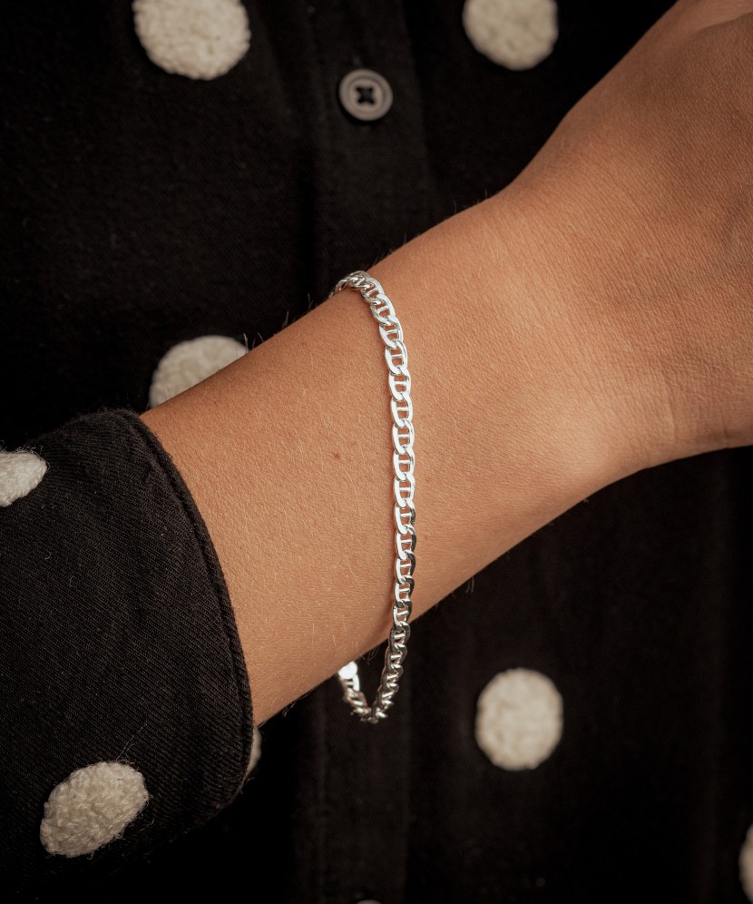 Sterling Silver bracelet "Marina" 4.2mm Sterling Silver bracelet "Marina" 4.2mm
