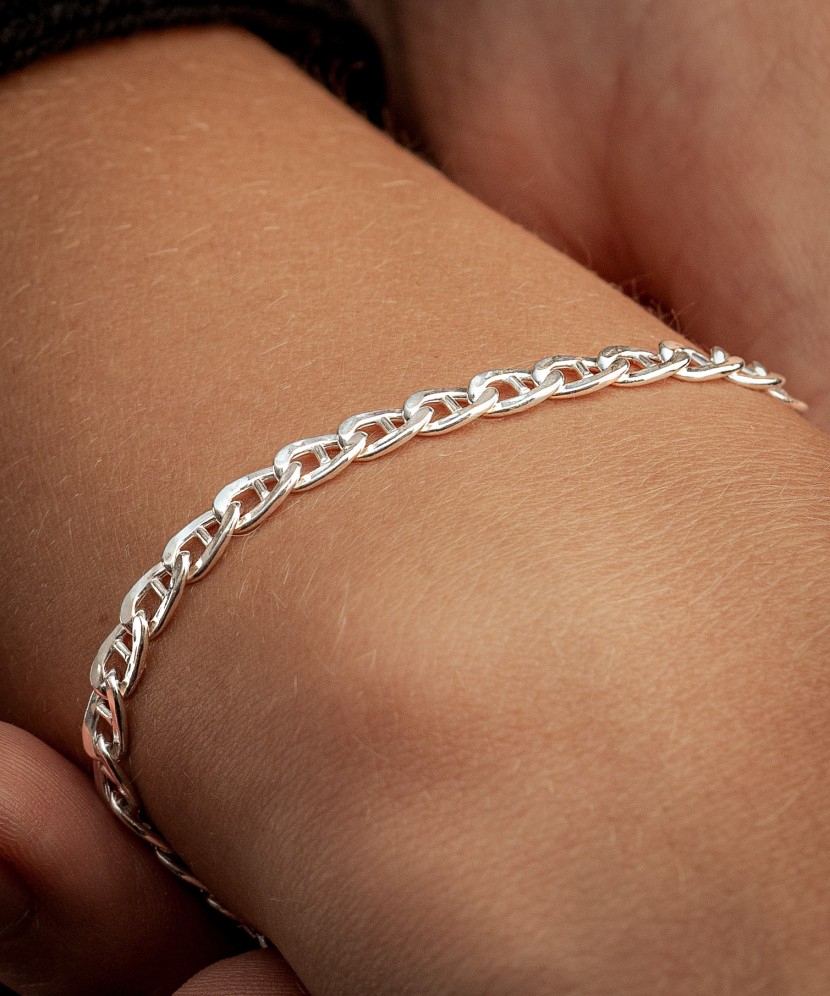 Sterling Silver bracelet "Marina" 4.2mm Sterling Silver bracelet "Marina" 4.2mm