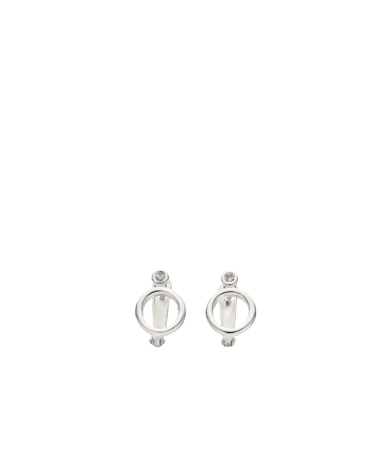 Sterling silver earrings with zircons