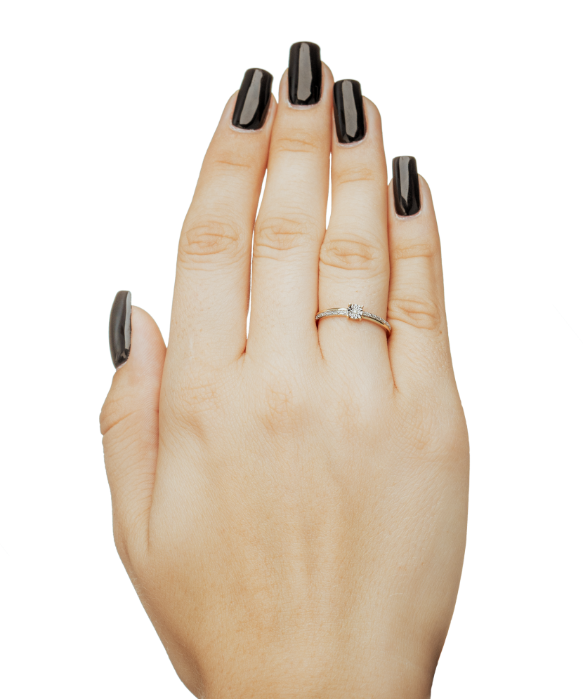 Кольцо из желтого золота с бриллиантами