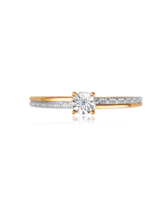 Yellow Gold ring with diamonds