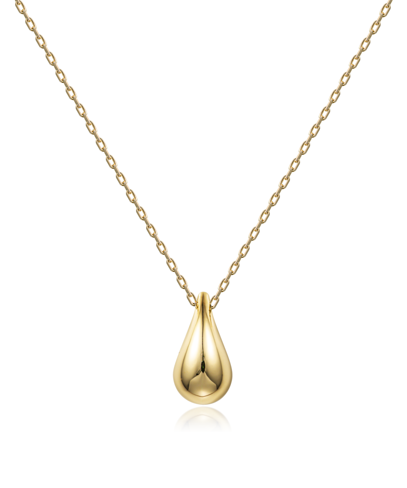 Yellow gold chain with pendant
