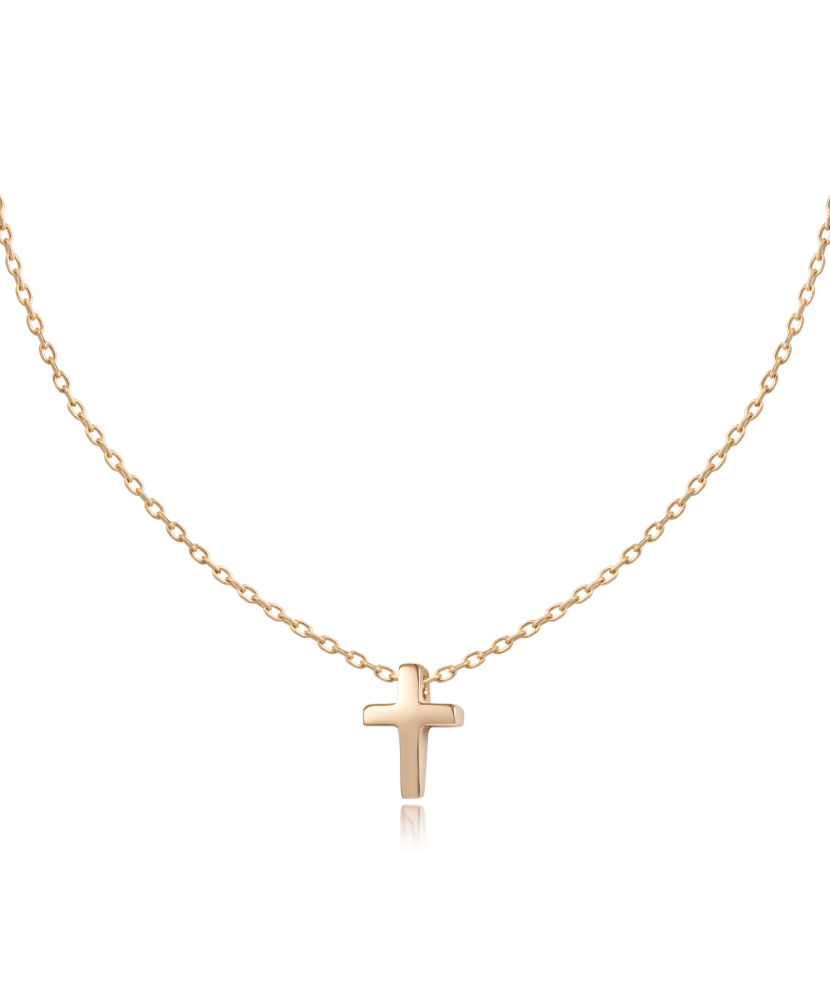 Gold chain with pendant "cross"