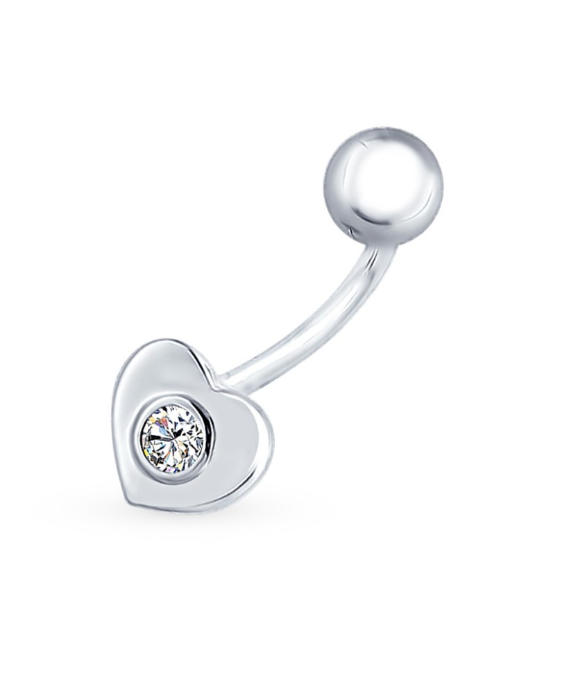 Sidabrinis auskaras su cirkoniu į bambą - Auskarai į bambą - Goldinga Sidabrinis auskaras su cirkoniu į bambą - Auskarai į bambą - Goldinga