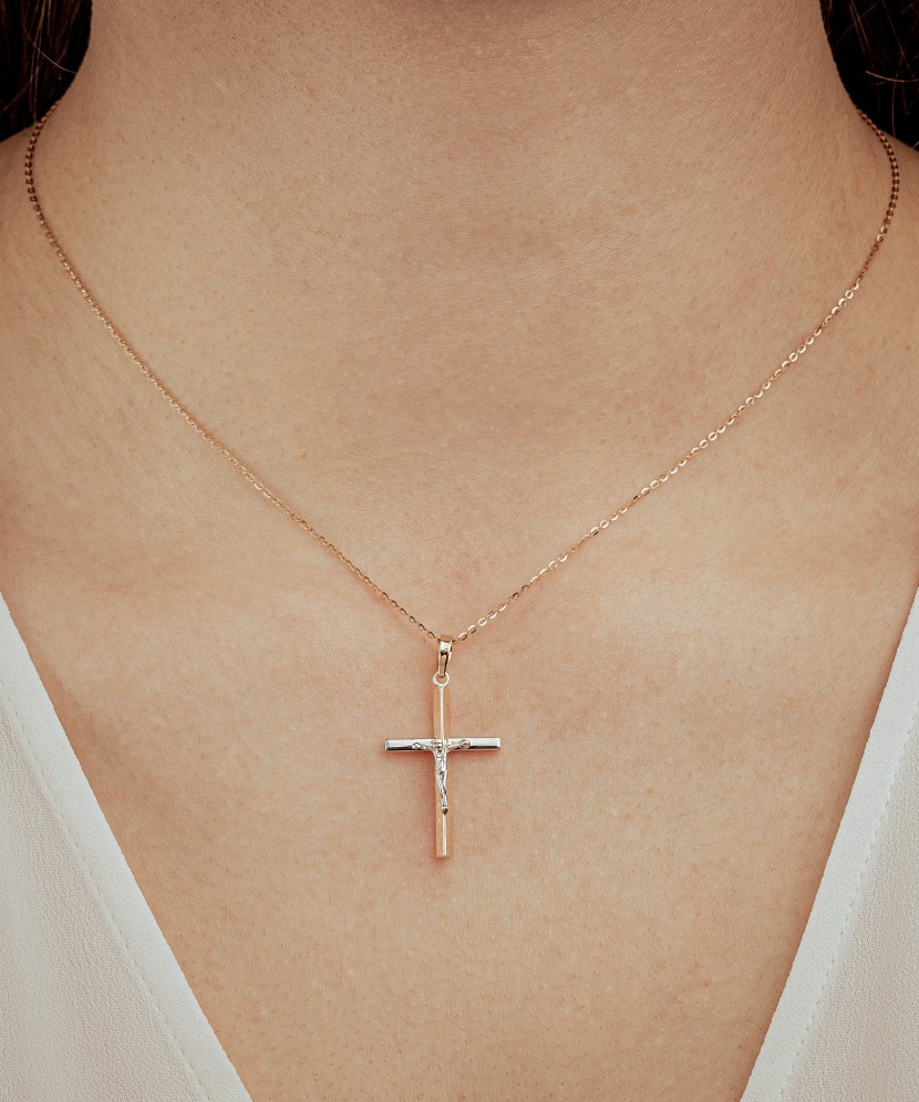 Gold pendant "cross"