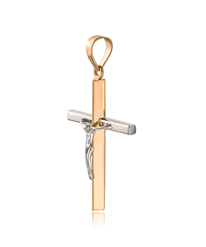Золотой подвеска "Крестик"