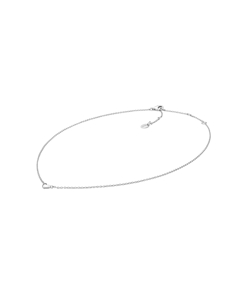 Серебряная цепочка с подвеской "Сердечко"