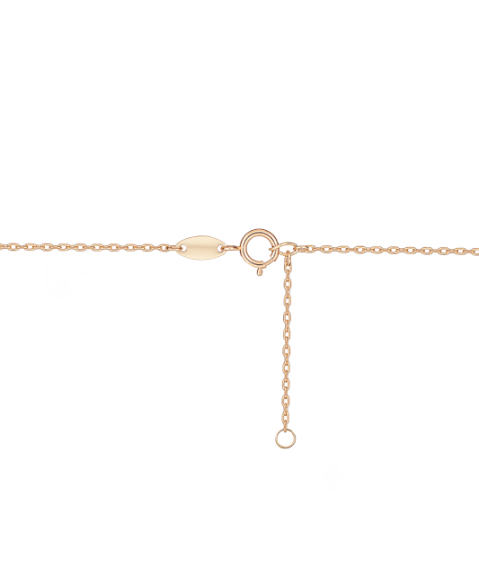 Gold chain with diamond pendant