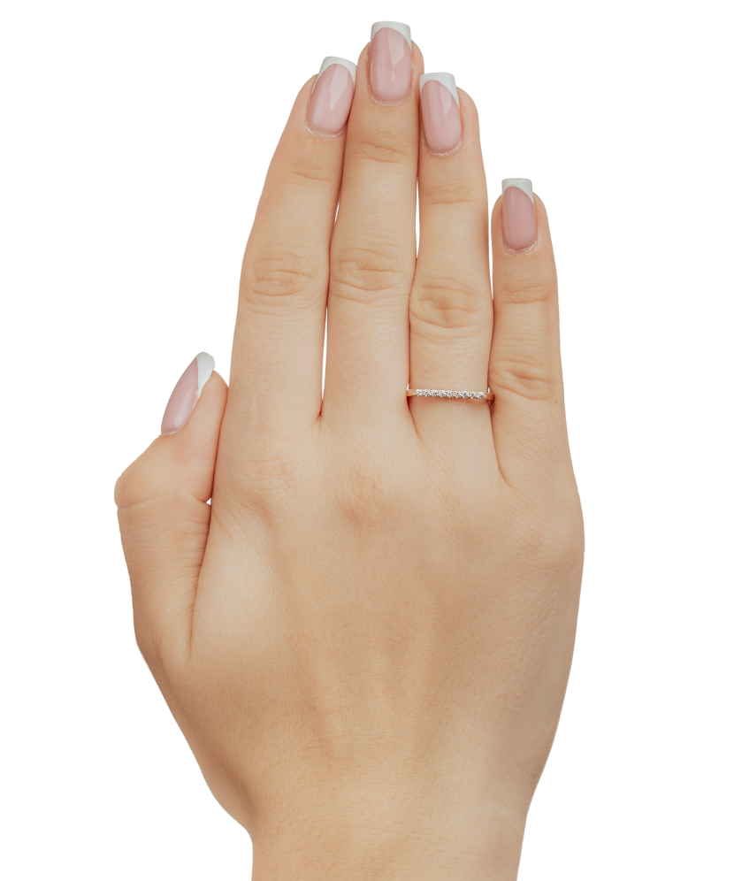 Золотое кольцо с цирконами