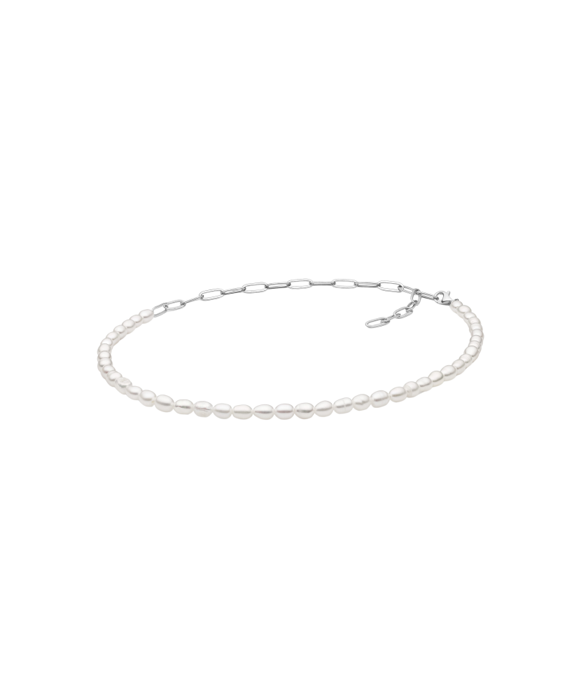 Pearl necklaces with sterling silver