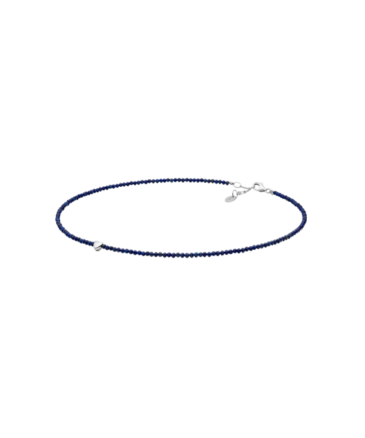 Lazurite Necklace With sterling Silver