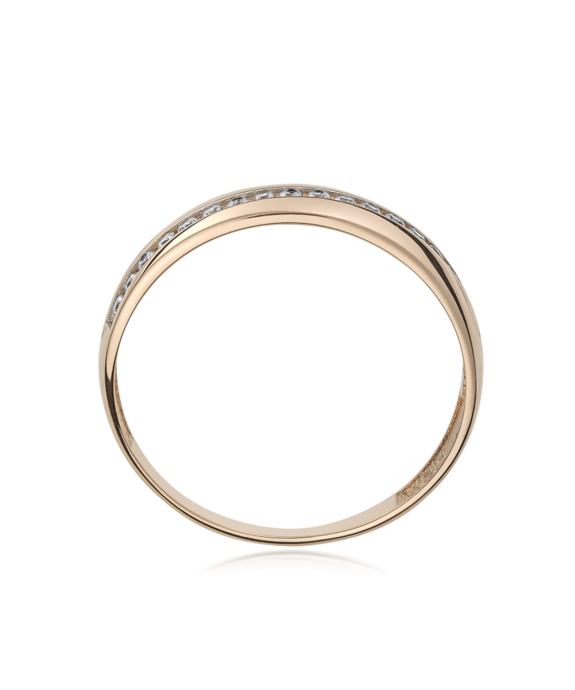 Золотое кольцо с цирконами