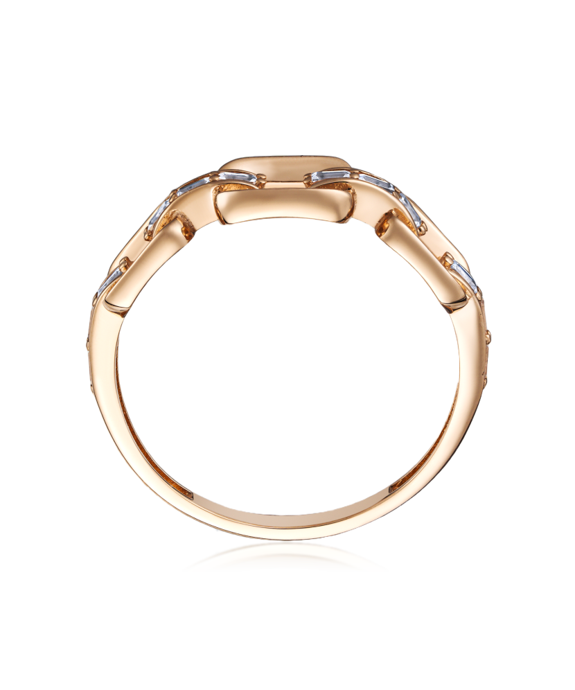 Золотое кольцо с цирконами Золотое кольцо с цирконами