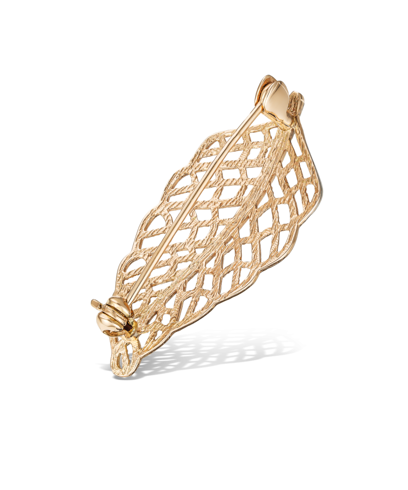 Gold brooch "leaf" Gold brooch "leaf"