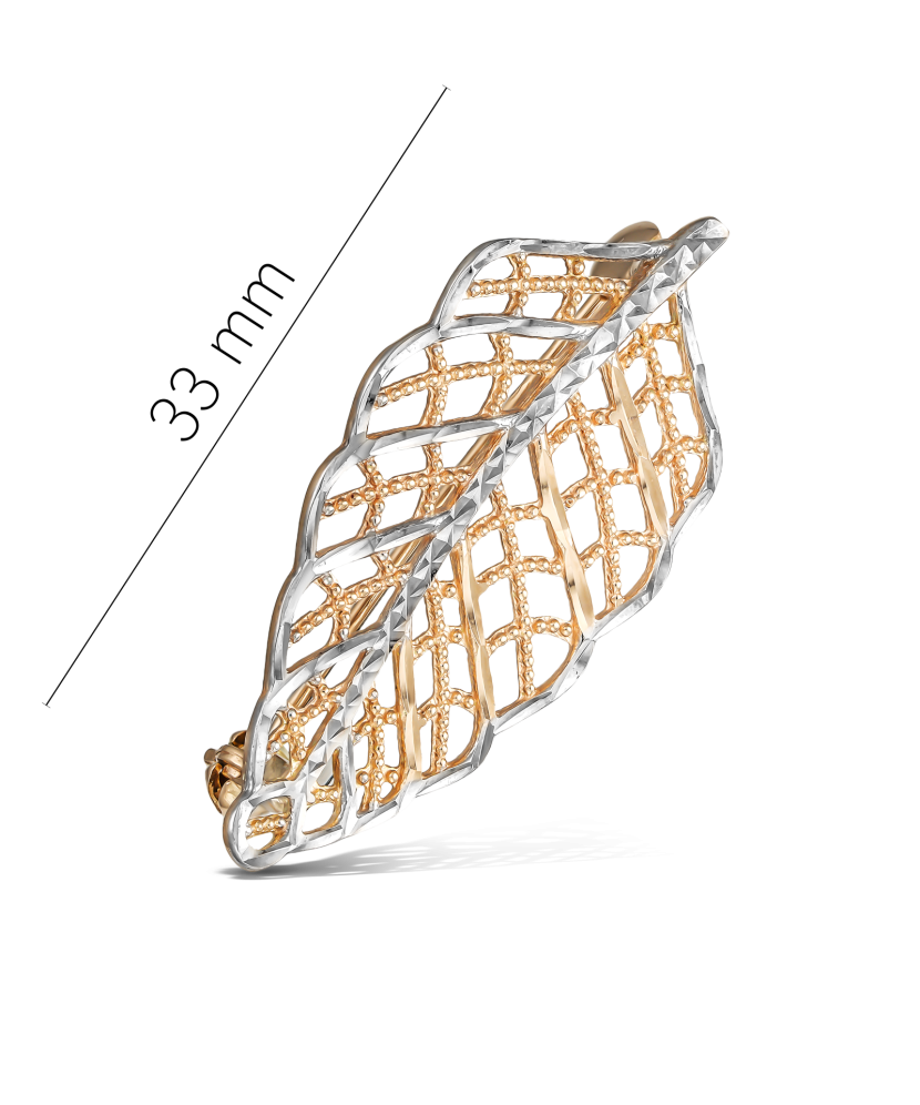 Gold brooch "leaf" Gold brooch "leaf"