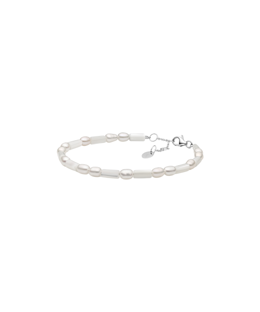 Pearl bracelet with mother-of-pearl