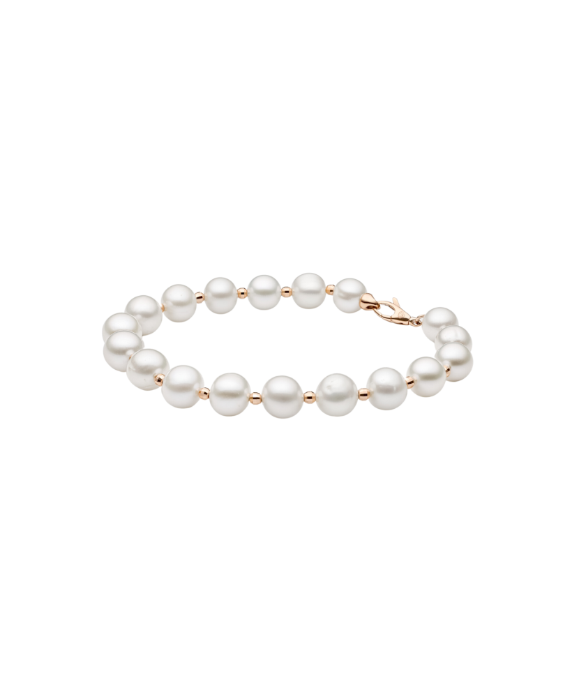 Pearl bracele with gold
