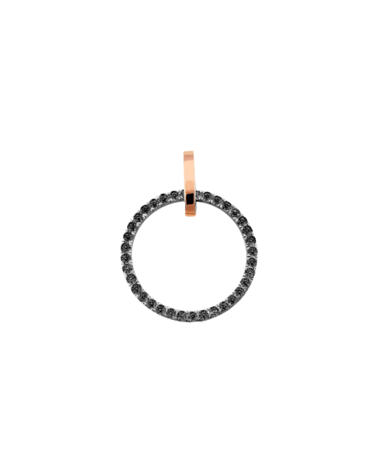 Gold plated Sterling silver pendant with zirconium