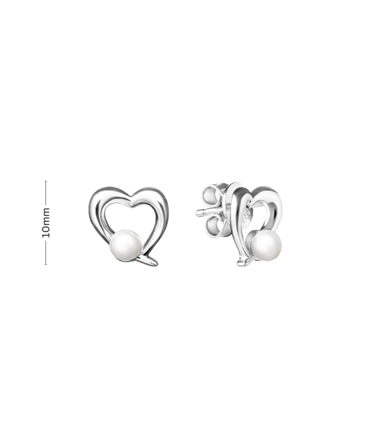 Серьги из серебра с жемчугом